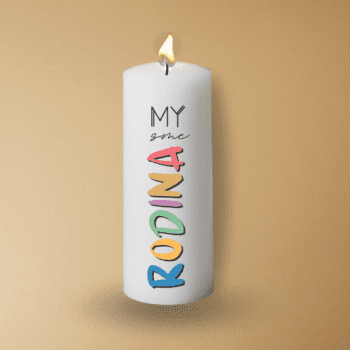 Sviečka "My sme rodina"